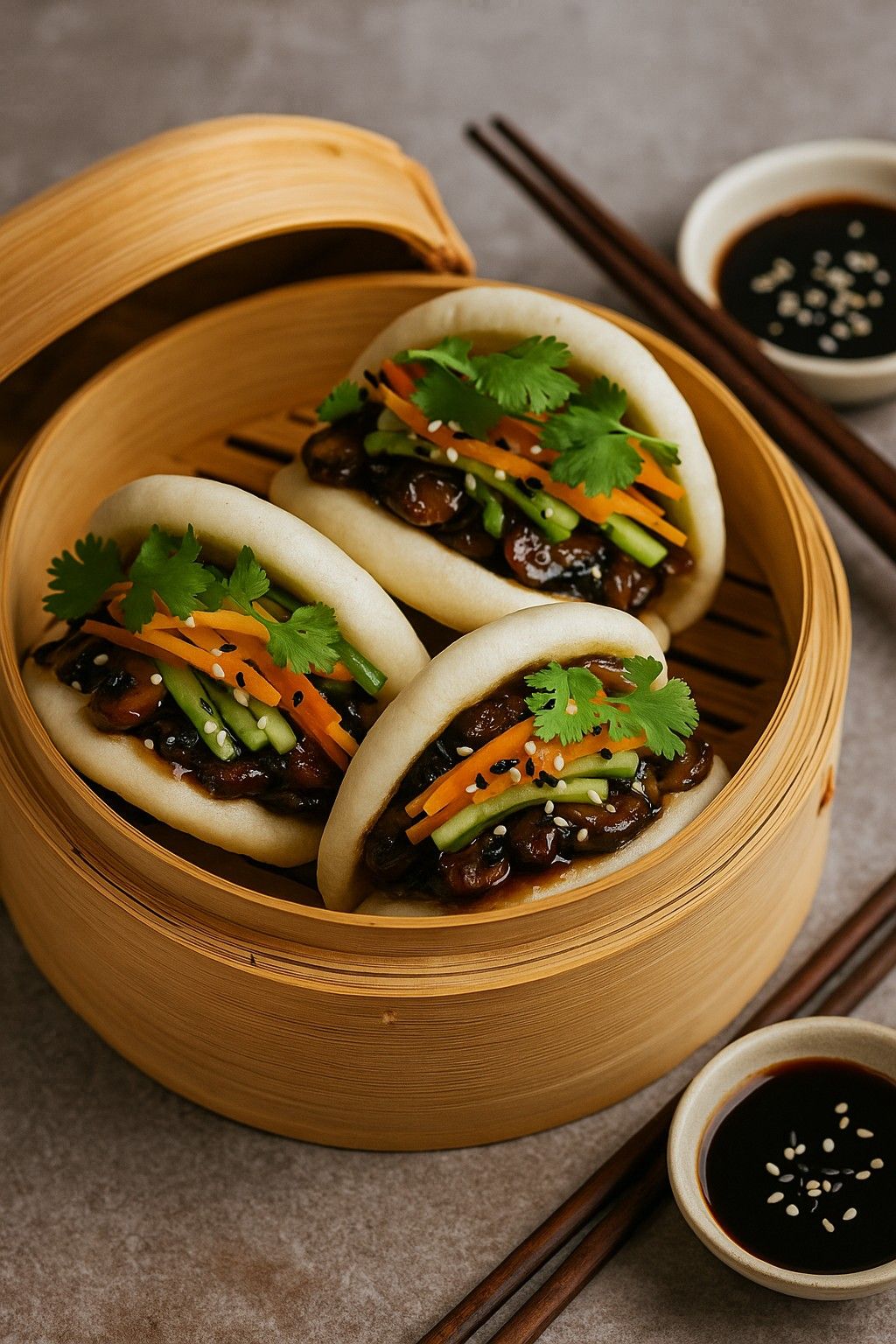 Fried Mushroom Bao