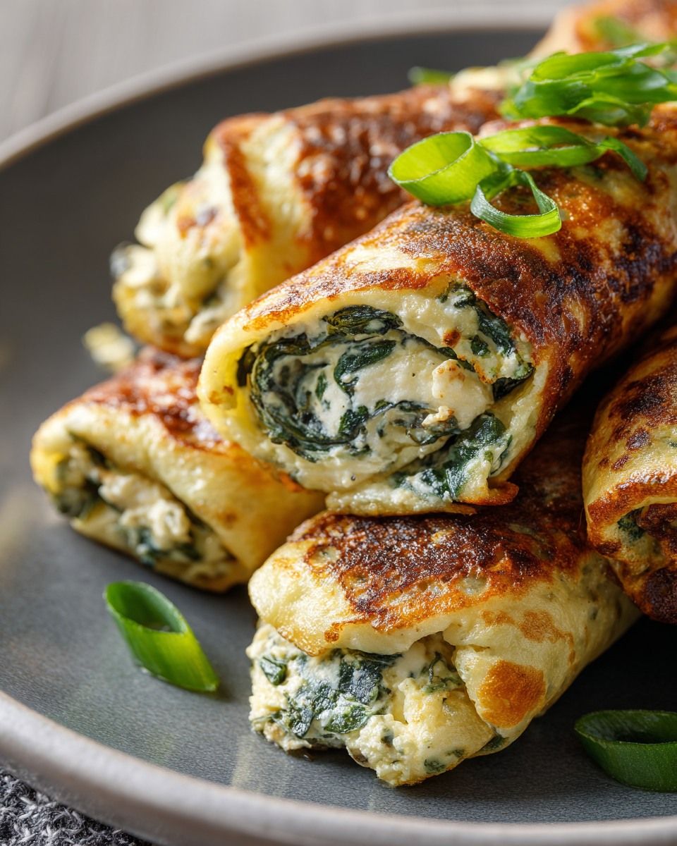 Spinach Cheese Rolls